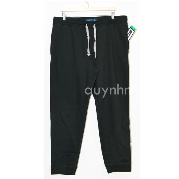 Nautica Men’s Fleece Jogger in Black - Picture 2 of 5